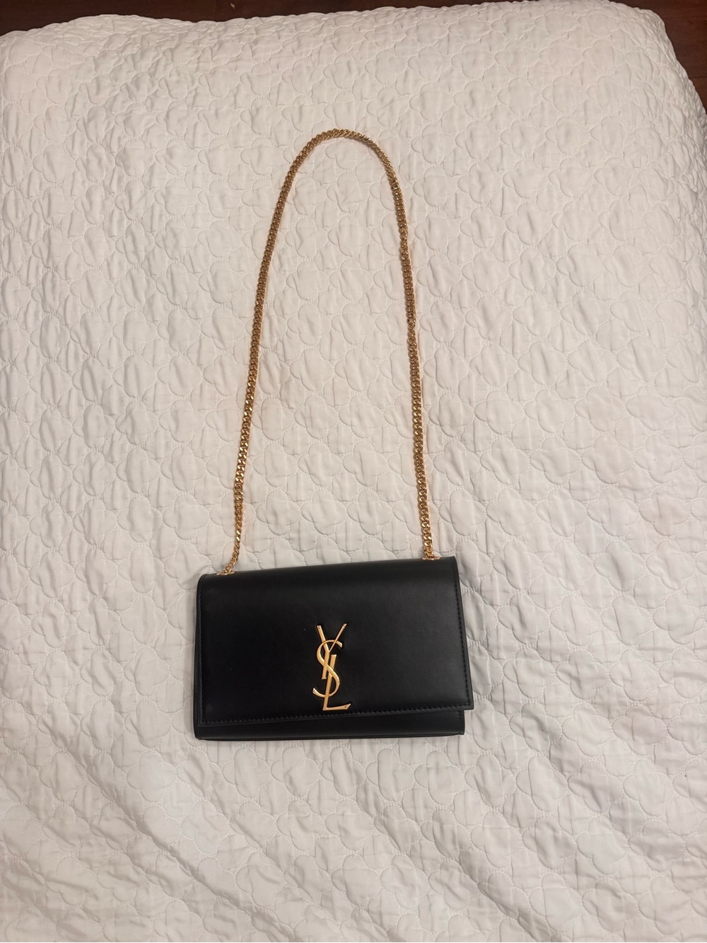 Cute Leather Shoulder Bag with Gold - Picture 7 of 12